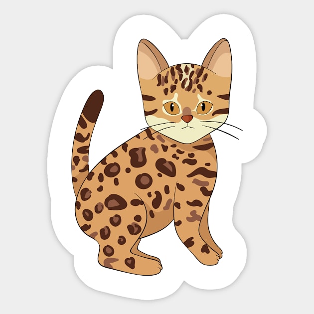 Cute Bengal Kitten Sticker by BamBam